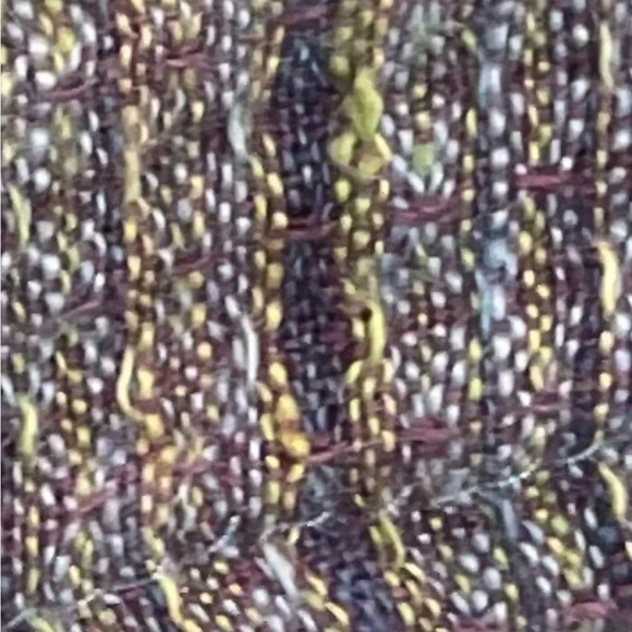 Flax Linen Woven Multi Color Tweed Button Down Top - Picture 7 of 7